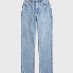 Abercrombie & Fitch '90s Straight Ultra High Rise Jeans Curve Love- Distressed